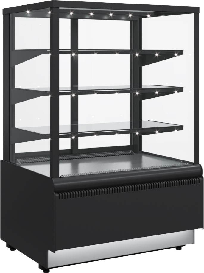 Кондитерская витрина CARBOMA ВХСв‑0,6д CUBE LIGHT (KC70 VM 0,6‑1) 