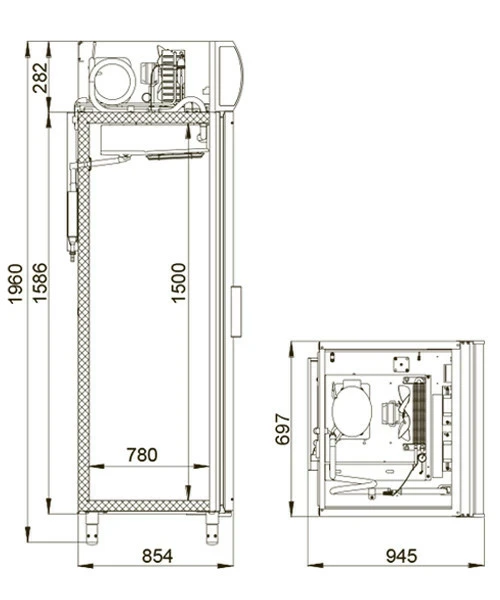 Холодильный шкаф для икры и пресервов Polair DP107-S 