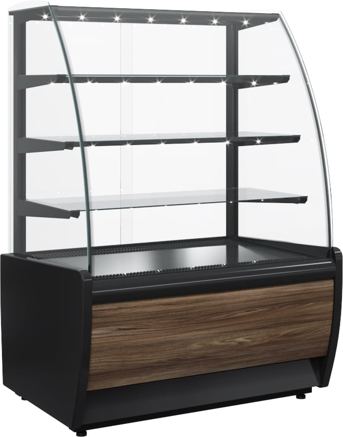 Кондитерская витрина CARBOMA ВХСв‑0,9д FLANDRIA LIGHT (K70 VM 0,9‑1) 