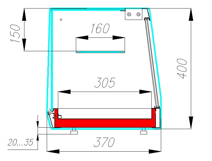 Холодильная витрина CARBOMA CUBE BAR AC37 SM 1,5‑1 