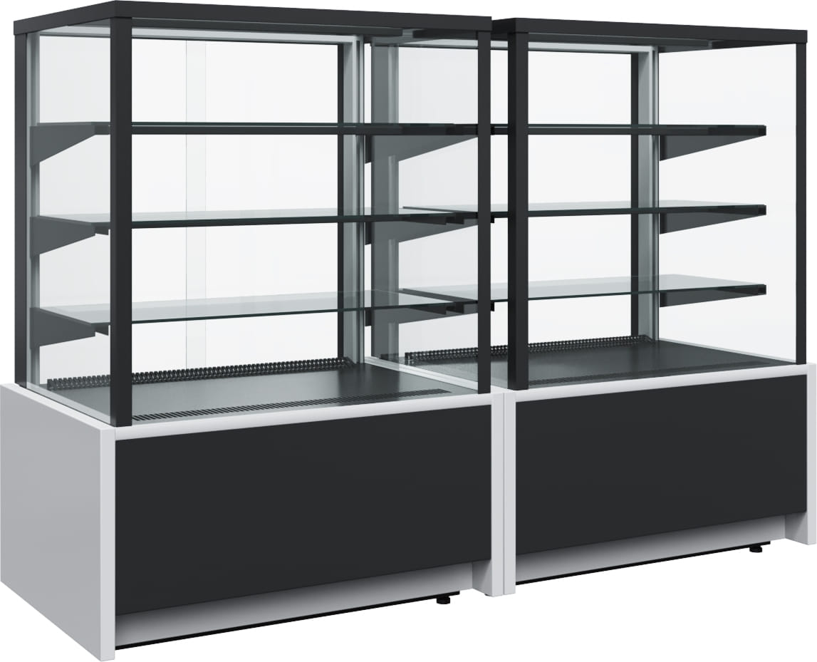 Кондитерская витрина CARBOMA ВХСв‑0,6д CUBE LIGHT (KC70 VM 0,6‑1) 