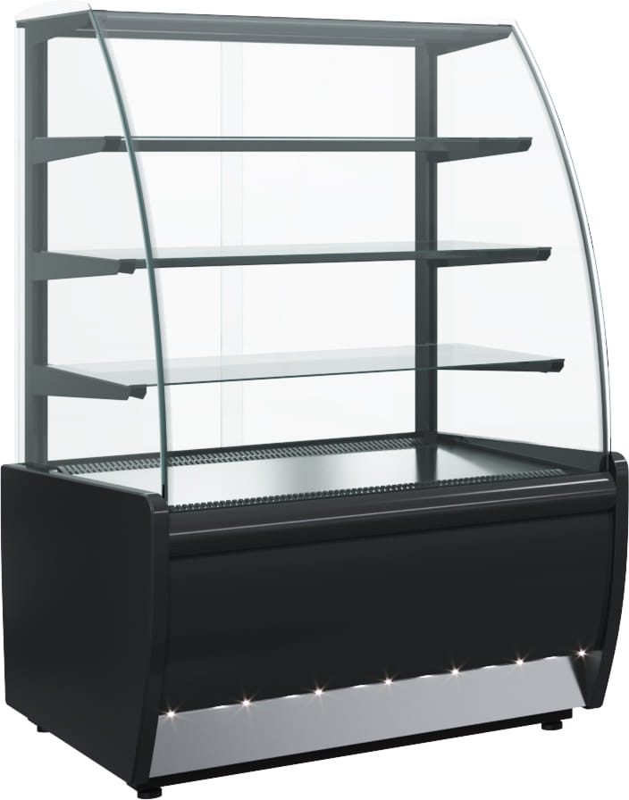 Кондитерская витрина CARBOMA ВХСв‑0,9д FLANDRIA LIGHT (K70 VM 0,9‑1) 